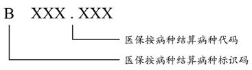 圖9醫(yī)保按病種結(jié)算病種編碼結(jié)構(gòu)