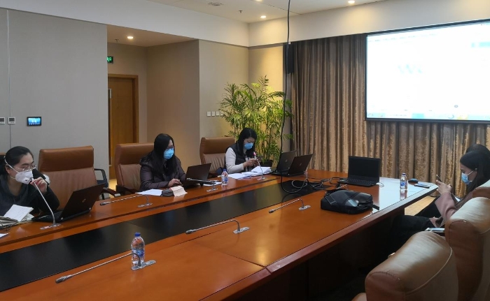 通過網(wǎng)絡(luò)會議形式召開治療新型冠狀病毒肺炎的宮血間充質(zhì)干細胞溝通交流會。