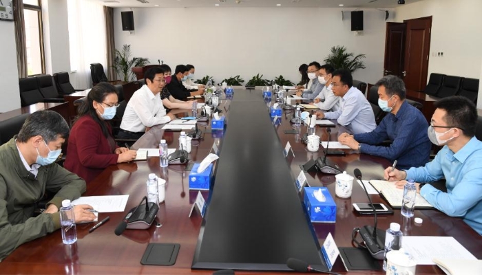 圖為會談現(xiàn)場。（鄧喬攝）