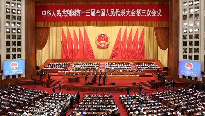 十三屆全國人大三次會(huì)議第二次全體會(huì)議