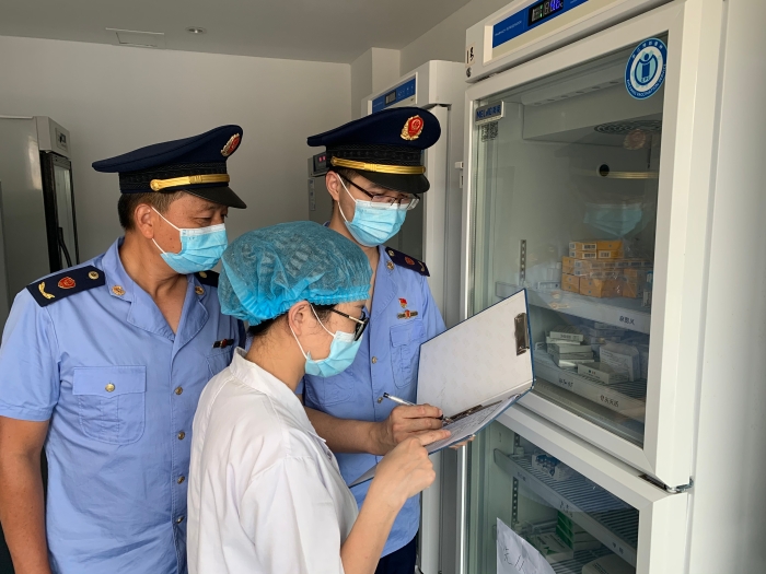 圖為檢查現(xiàn)場。