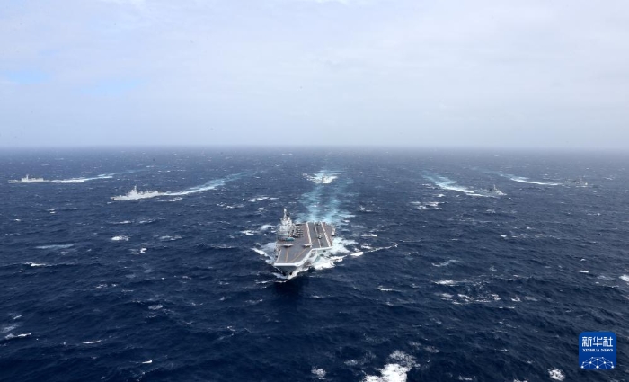 海軍遼寧艦航母編隊向西太平洋航渡（資料照片）。新華社發(fā)（莫小亮 攝）