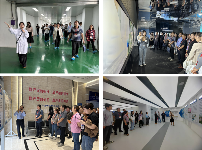 參觀醫(yī)藥健康產(chǎn)業(yè)園和區(qū)藥監(jiān)局